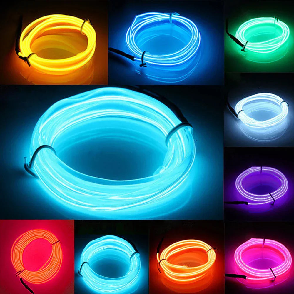 Flexibles RGB LED-Lichterband für Auto-Innenraum mit Musiksensor und Fernbedienung