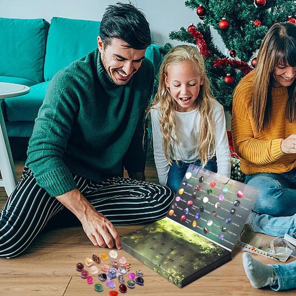 2024 Countdown-Kalender Sammlerstück mit Edelsteinen