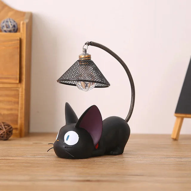 LumiPaws – Hübsche schwarze Katzenlampe mit flexiblem Rücklicht