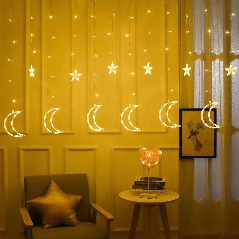 GlowVista - Perdea LED cu mai multe forme și culori