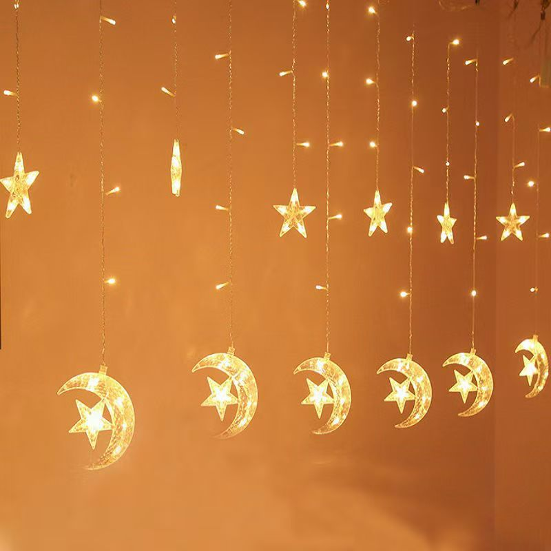 GlowVista - Perdea LED cu mai multe forme și culori