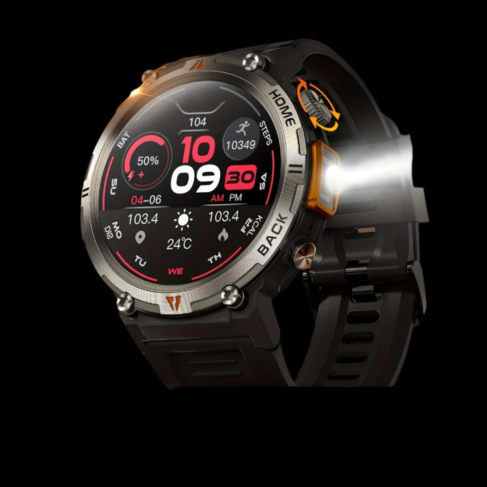 Leo - Taktische LED Fitness Smartwatch