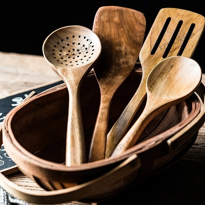 EcoWood – Premium Holz Küchenutensilien Set