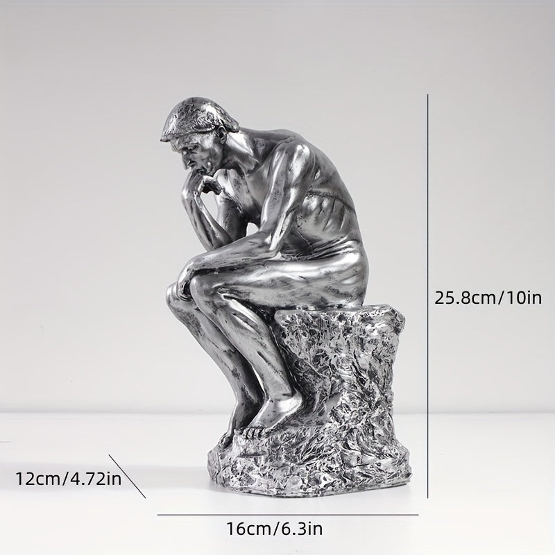 DerDenker - Sitzende metallische Skulptur