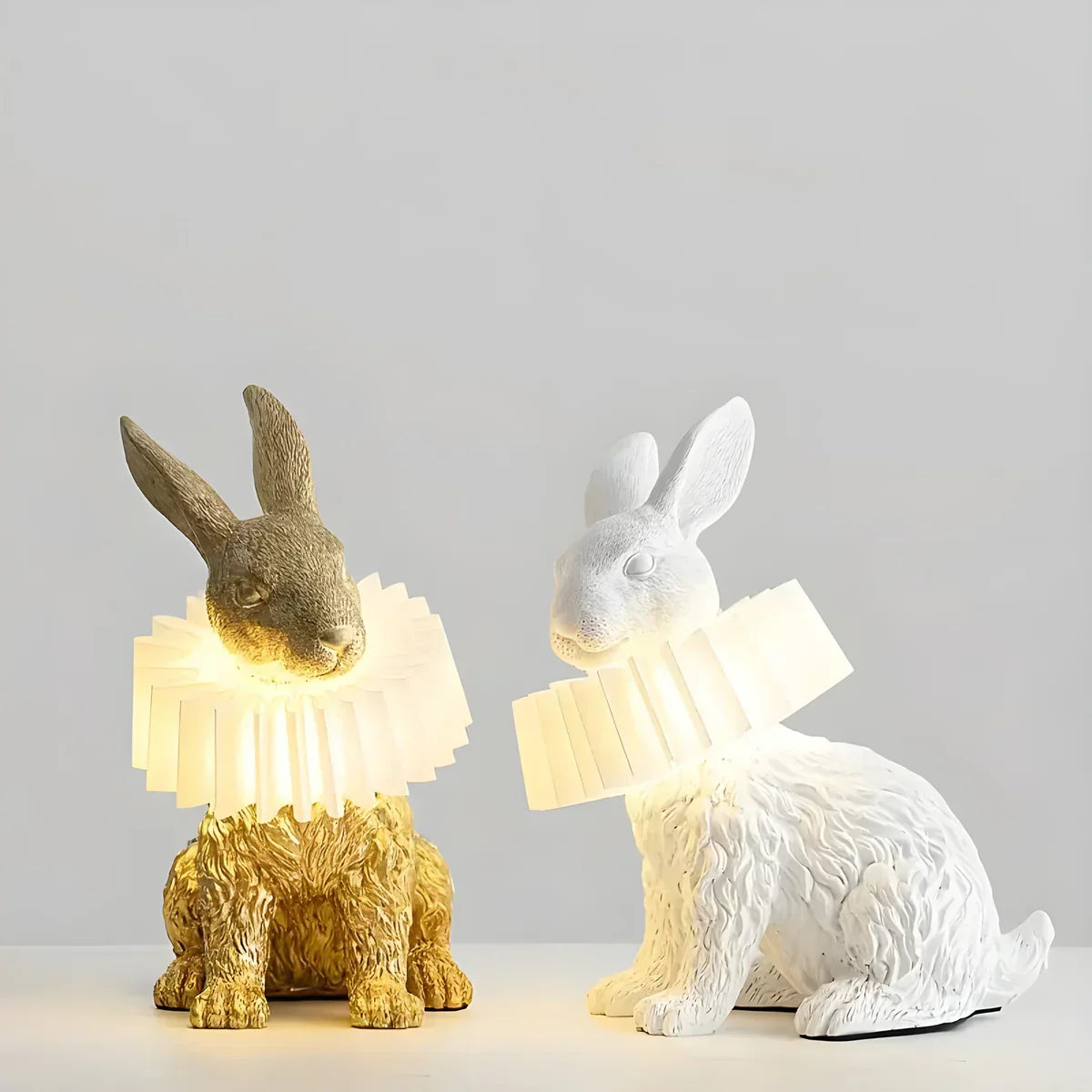 RabbitGleam - Künstlerische Moderne Kaninchen Tischlampe