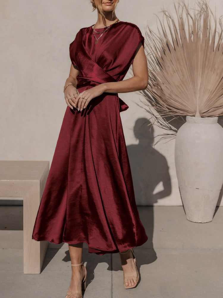 Victoria Elegante Drapierte Kleid – Sofistizierter Stil für Jeden Anlass