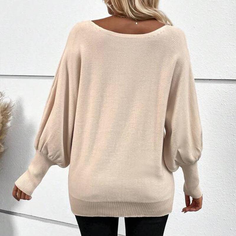 Carine - Hyggelige und schicke Strickjacke mit Puffärmeln