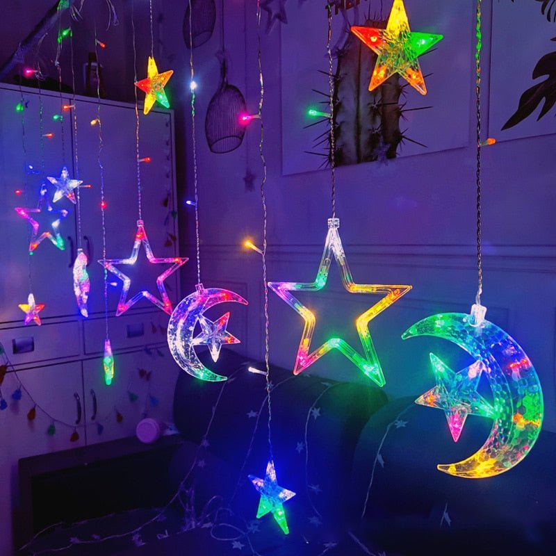 GlowVista - LED-Vorhang mit mehreren Formen und Farben