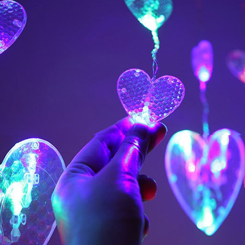 GlowVista - LED-Vorhang mit mehreren Formen und Farben