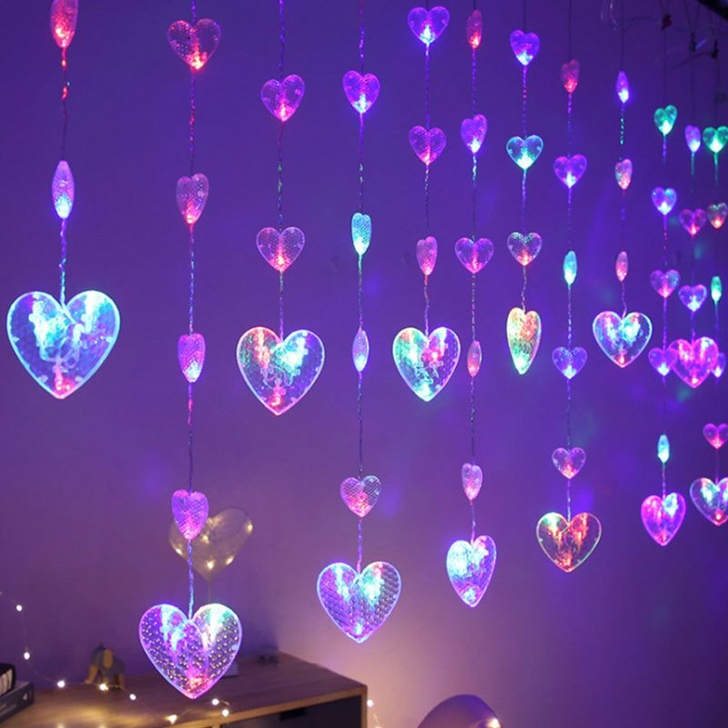 GlowVista - LED-Vorhang mit mehreren Formen und Farben