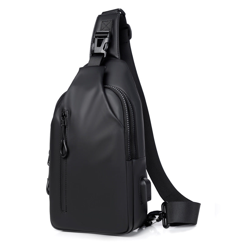 Dion - Schwarzer Crossbody-Rucksack für Männer