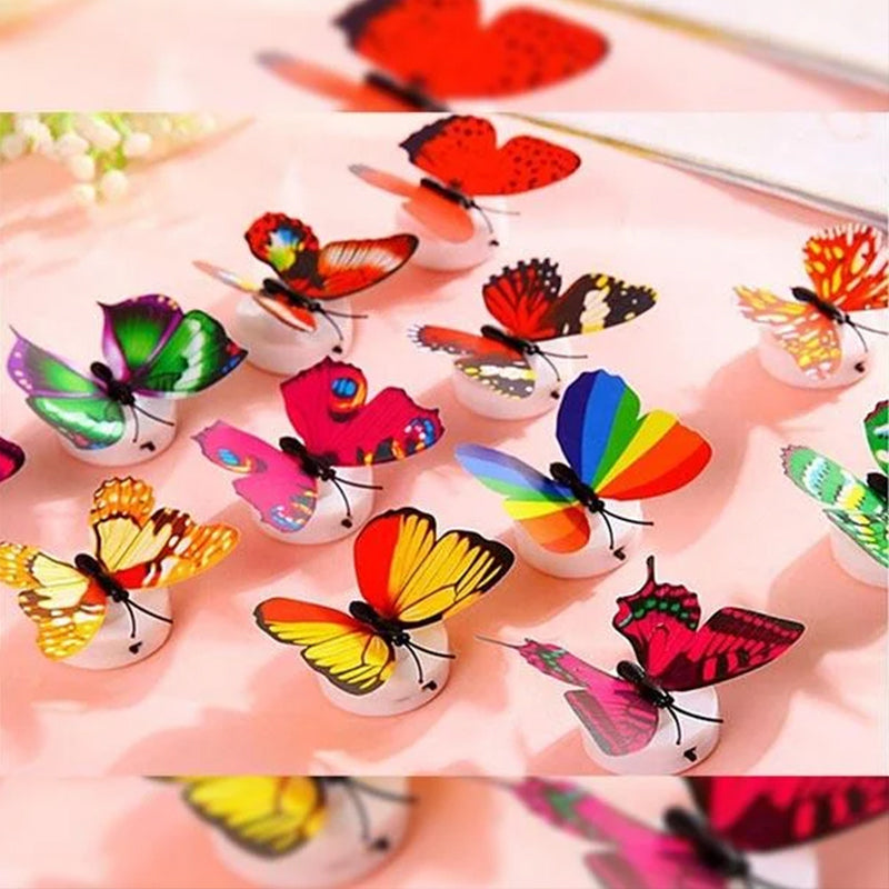 LumiWings - 3D bunte LED Schmetterlings Nachtlichter