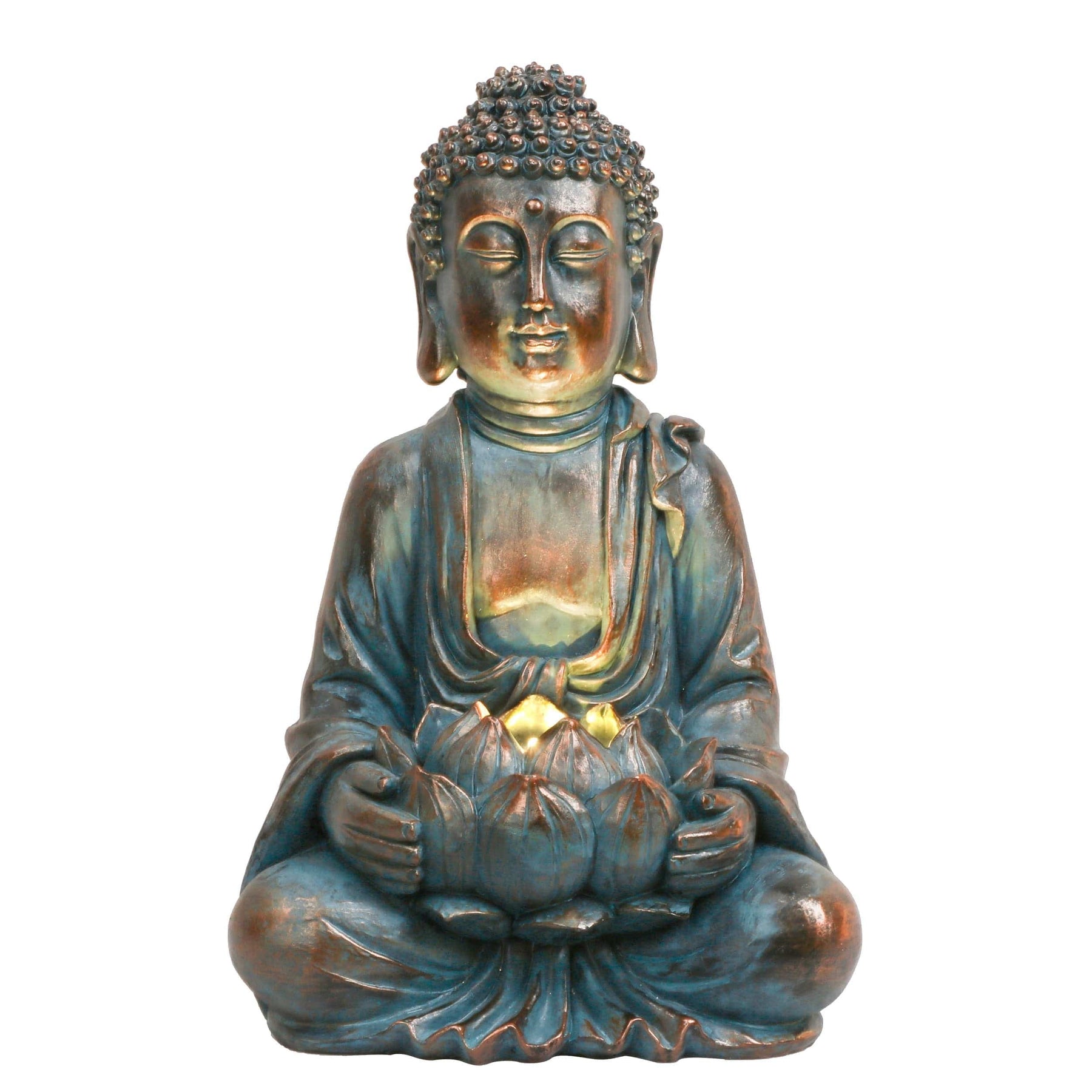 TranquilLight Solarbetriebene Buddha-Statue – Garten Dekoration mit sanftem LED-Glühen