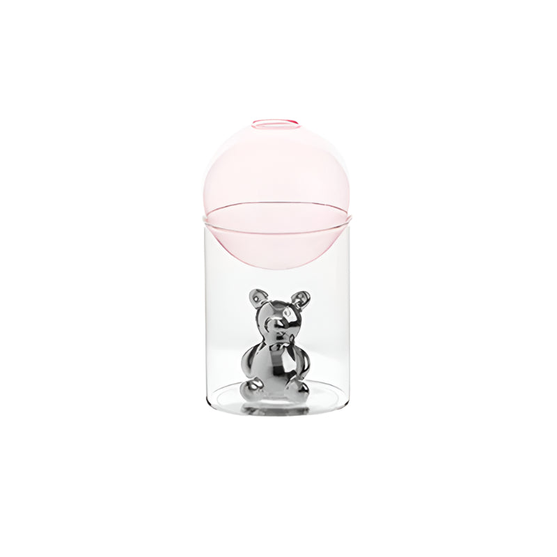 BearBliss - Dekoratives Glasvasen-Set mit niedlichen Bärenfiguren