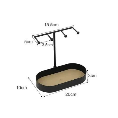 EleganceTray – Stilvolle dekorative Tabletts mit vertikalem Ständer und Haken