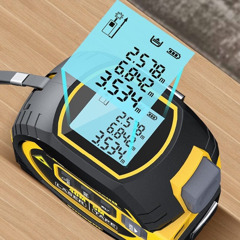PrecisionPro – Präzise 2-in-1 vielseitige digitale Laser- und Maßband
