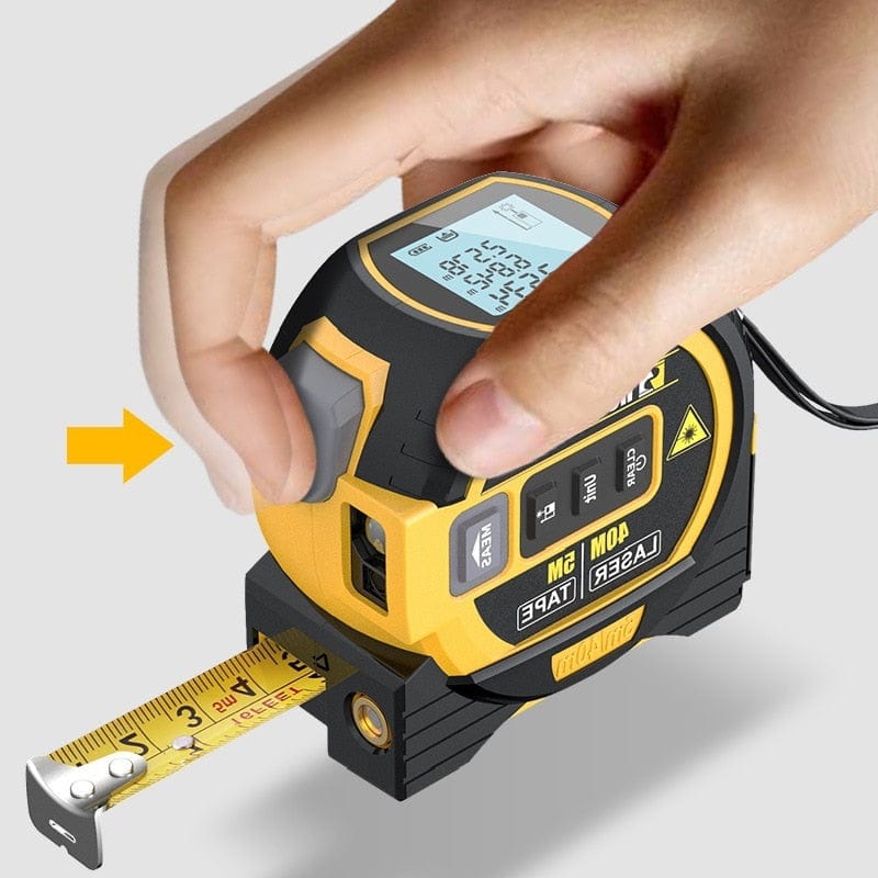 PrecisionPro – Präzise 2-in-1 vielseitige digitale Laser- und Maßband
