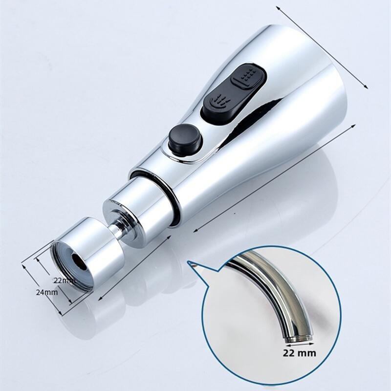FlexiFlow – Wasserhahn Kopf mit 360° Drehung und Doppel Sprayfunktion