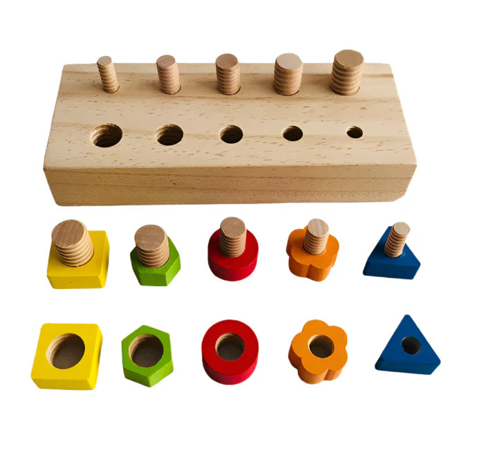 SkillBolt - Schraubenspielzeug mit bunten Bolzen und Muttern
