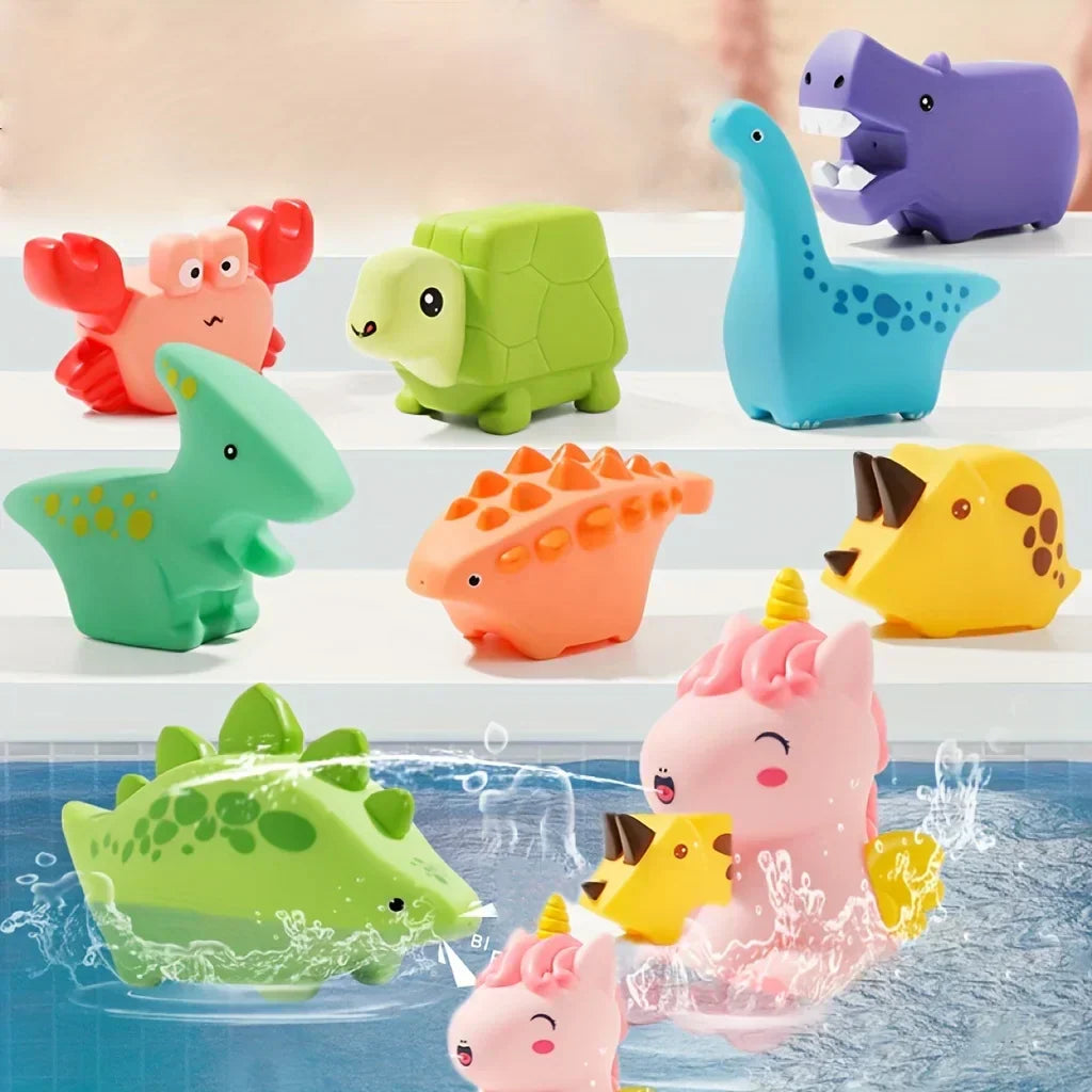 FloatSaur - Comic-Tier und Dinosaurier Badelegetäuschset
