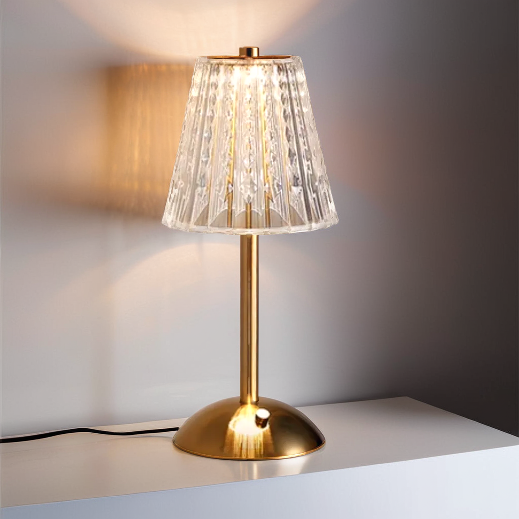 RetroLys – Wiederaufladbare Tischlampe mit dimmbarem Touch-Controller