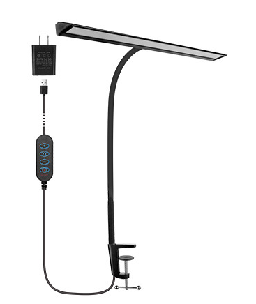 FlexiGlow LED-Schreibtischlampe mit doppellem Kopf