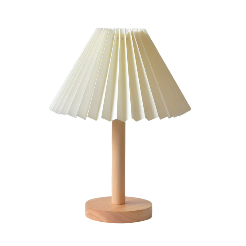 NordicEase gefaltete Nachttischlampe – Skandinavisches Design mit natürlichem Touch