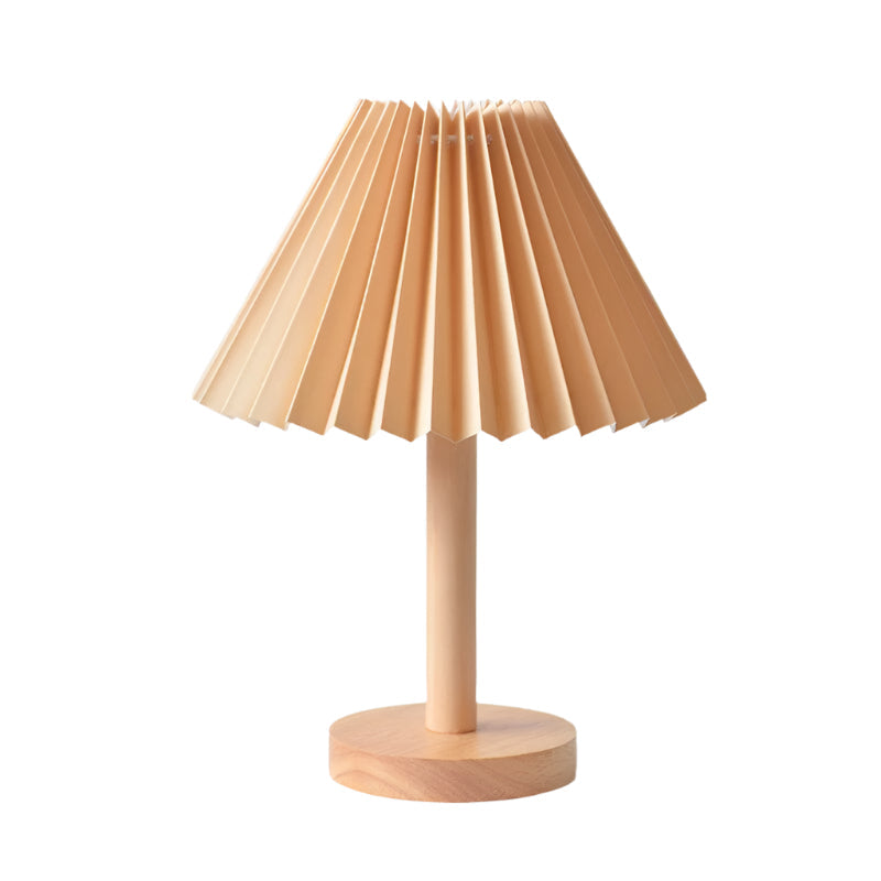 NordicEase gefaltete Nachttischlampe – Skandinavisches Design mit natürlichem Touch