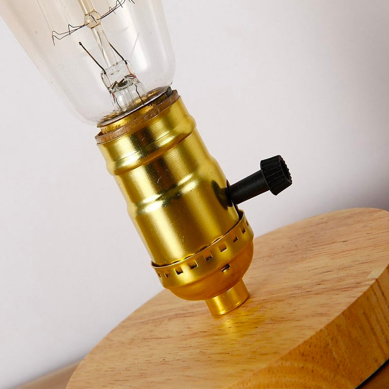 EdisonWood Vintage Charm Nachttischlampe – Zeitloses und Elegantes Design