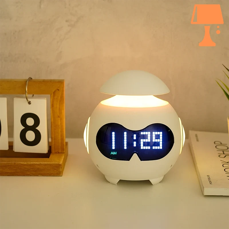 EchoGlow - Multifunktionaler Wecker mit Bluetooth-Lautsprecher und LED-Display