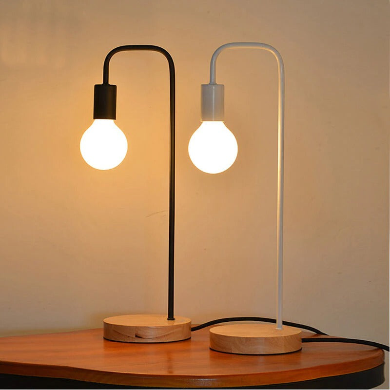 UrbanLume Industrie Nachttischlampe – Elegante Metallbordlampe