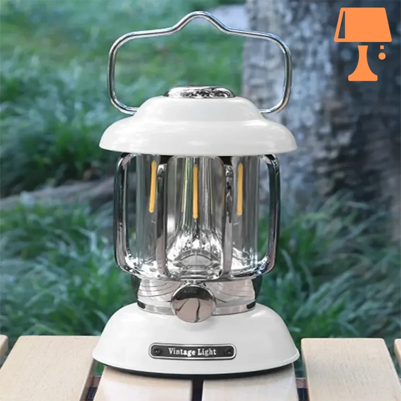LumiHeritage - Vintage LED-Laterne mit Metallgitter