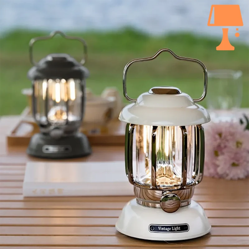 LumiHeritage - Vintage LED-Laterne mit Metallgitter