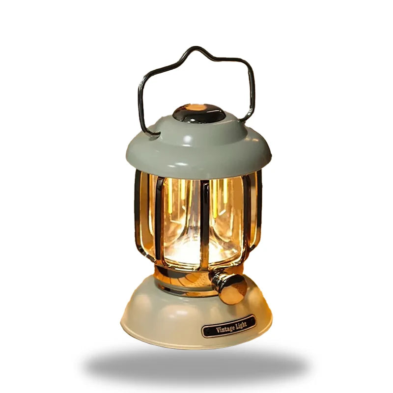 LumiHeritage - Vintage LED-Laterne mit Metallgitter