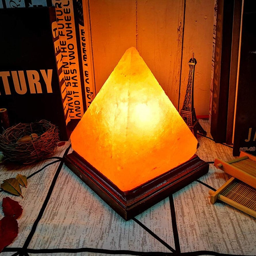 ZenGlow Pyramide Himalayasalzlampen – Beruhigendes warmes Umgebungslicht
