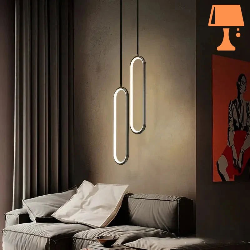 LumiOval - Elegante minimalistische Pendelleuchte für modernes Interieur