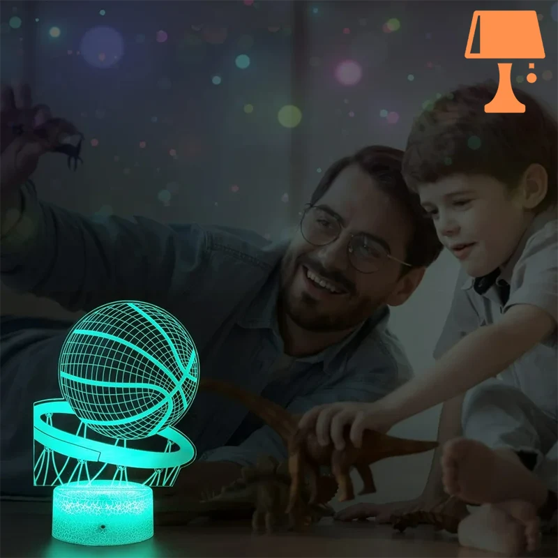 HoopsGlow LED-Nachtlichter – Perfekt für Basketballfans und Gameräume