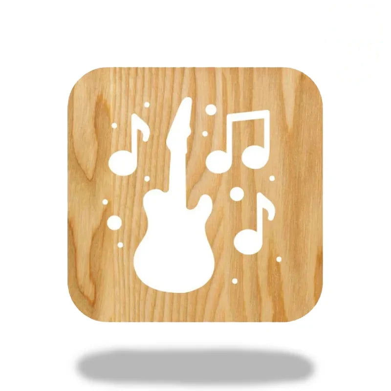 MelodyGlow – Musikalische Stimmungs-Gitarre und Nachtlicht mit Noten