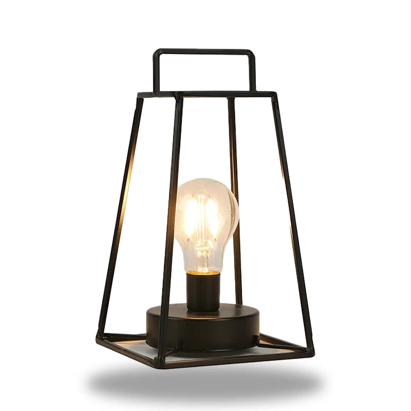 LumiFrame Geometrische Lampe – Modernes Design mit Schwebender LED-Glühbirne