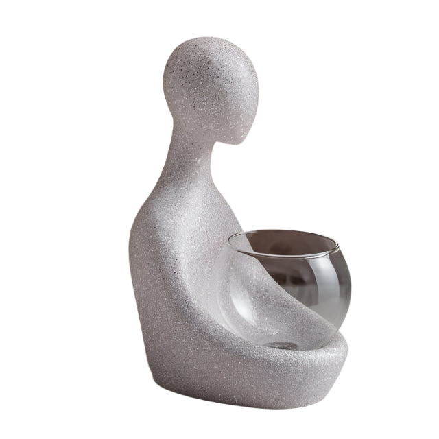 LumiRoot Illuminierter Hydrokultur-Blumenvase – Moderne Transparente Gestaltung