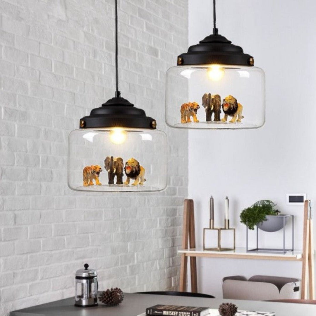 ClearGlass - Safari Silhouette Pendelleuchte