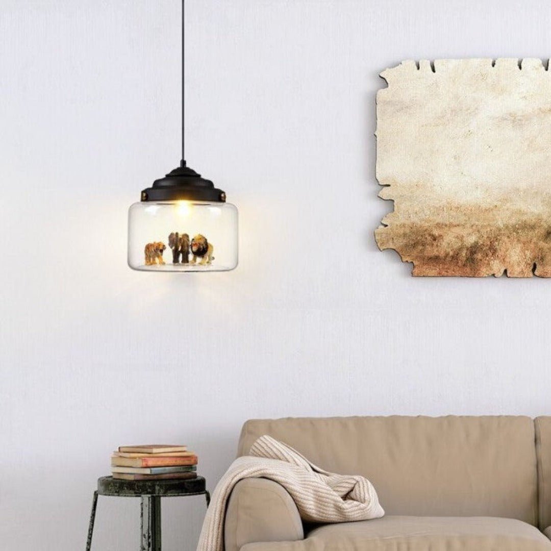 ClearGlass - Safari Silhouette Pendelleuchte