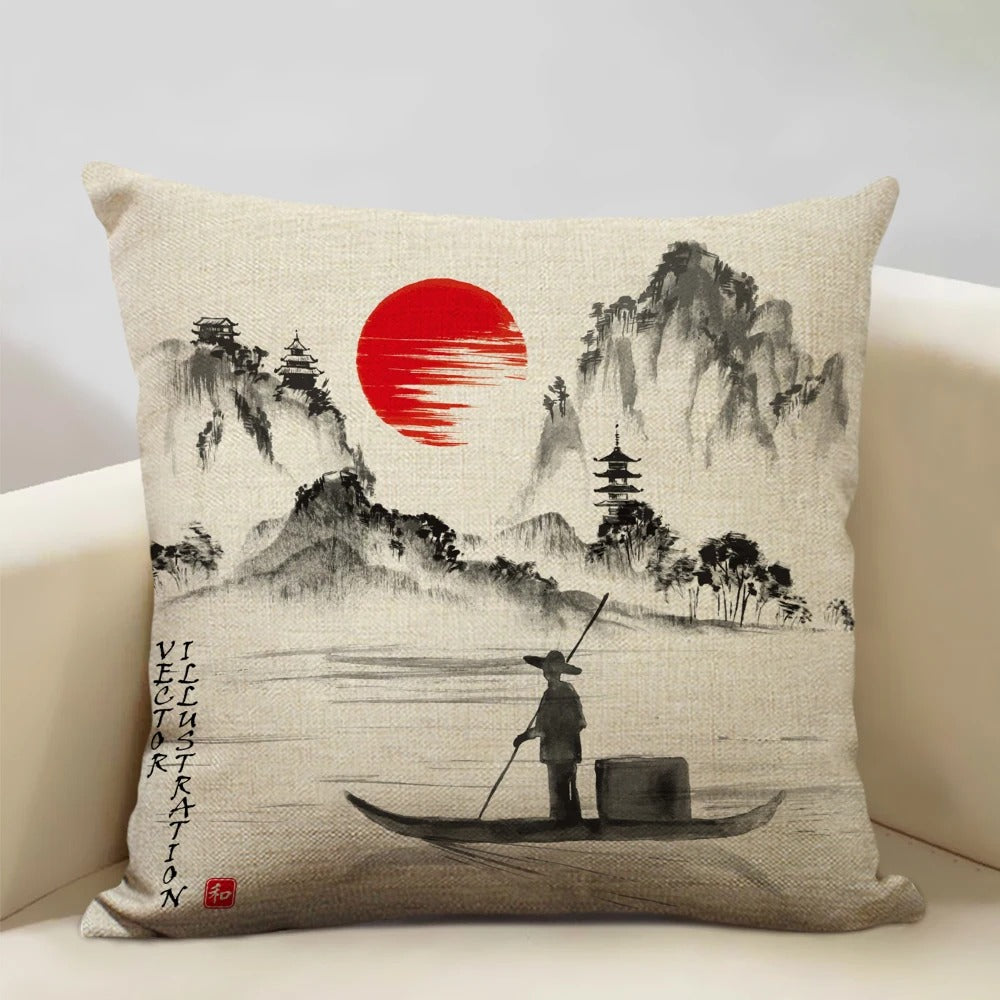ZenScape - Japanisch inspirierte dekorative Kissen