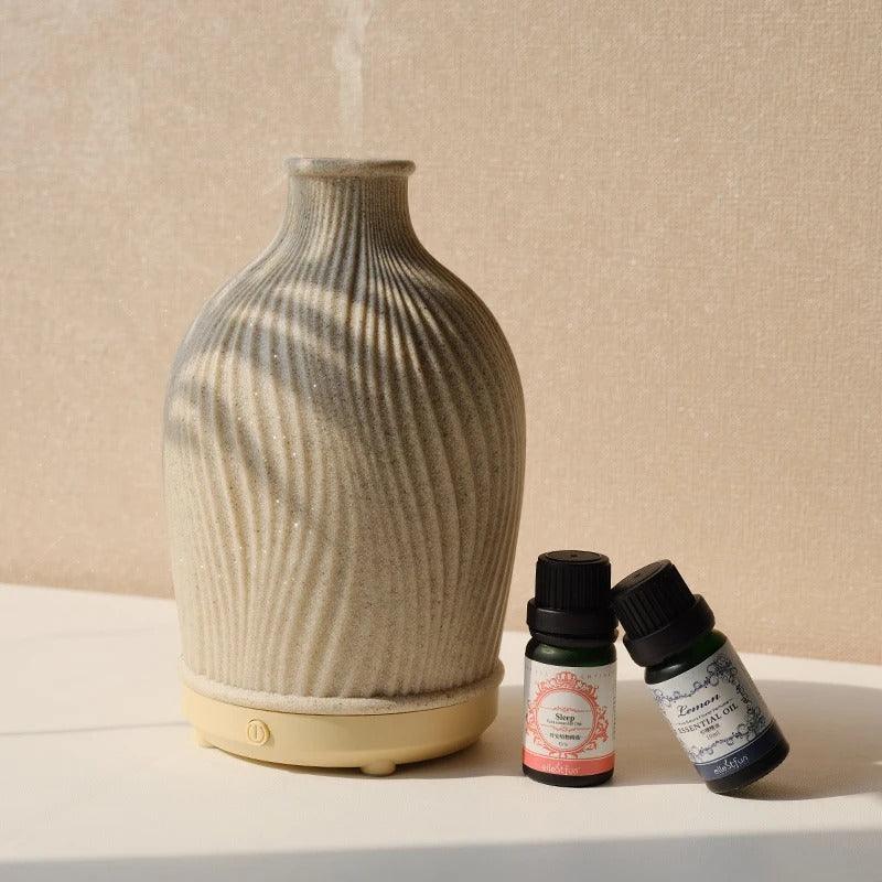 SereniMist Vase-Form Aetherisches Öl Diffusor – Eleganter Aromavernebler mit Beruhigender LED-Beleuchtung