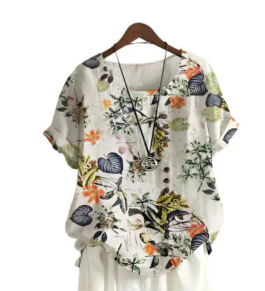 Elora - Elegantes Hemd mit Blumenmuster für Frauen