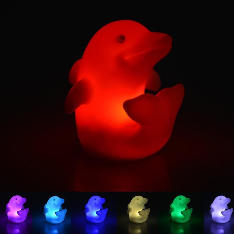 AquaGlow - Farbwechselnde Delphin-Nachtlichter