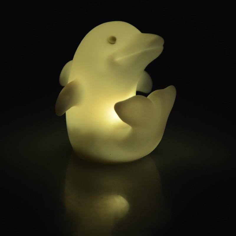 AquaGlow - Farbwechselnde Delphin-Nachtlichter
