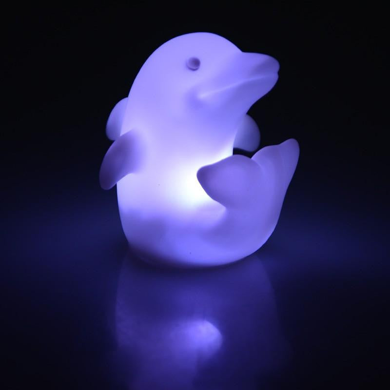AquaGlow - Farbwechselnde Delphin-Nachtlichter