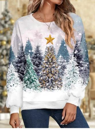 Letty Eleganter Weihnachts-Sweatshirt