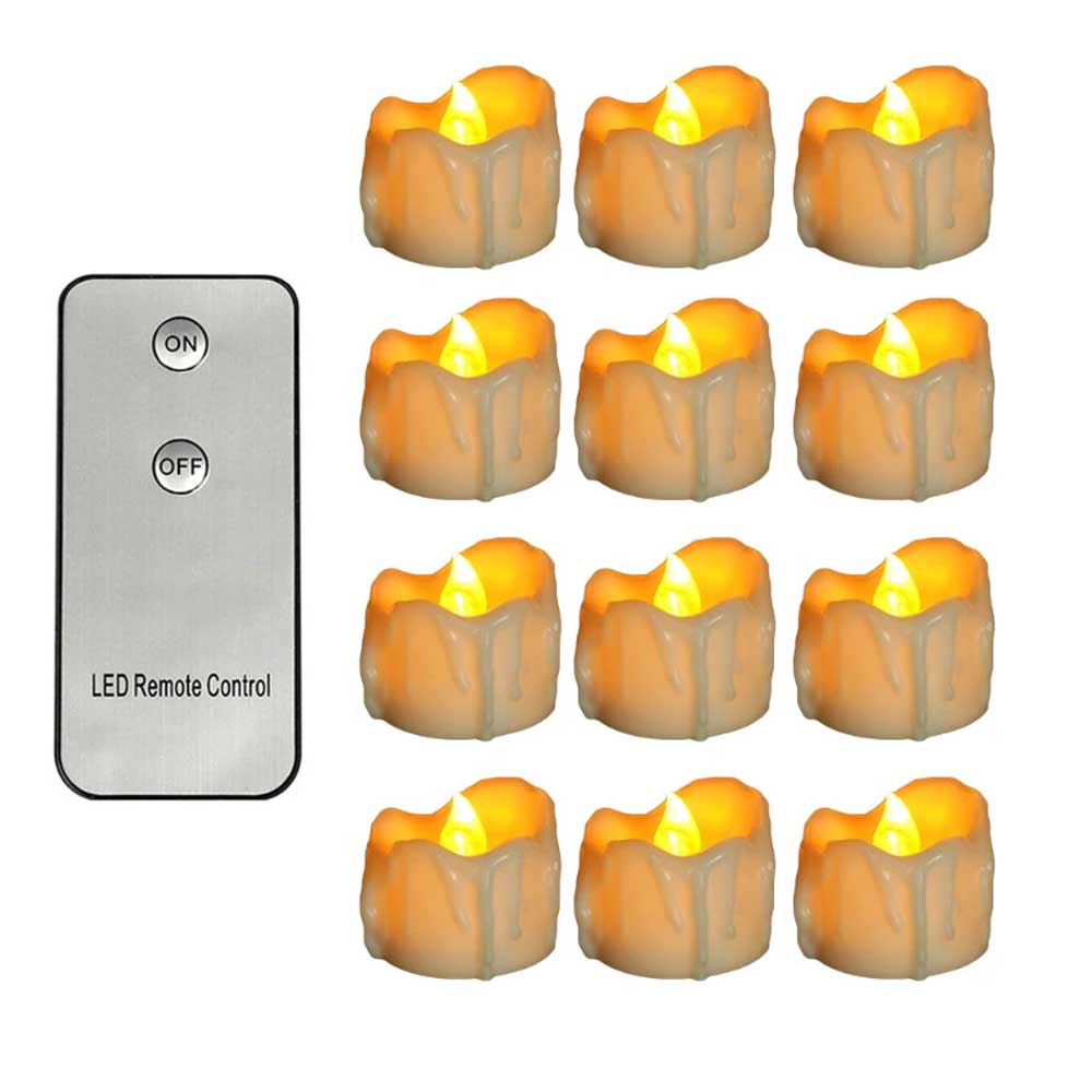 GlowEase LED Teelichter mit Fernbedienung